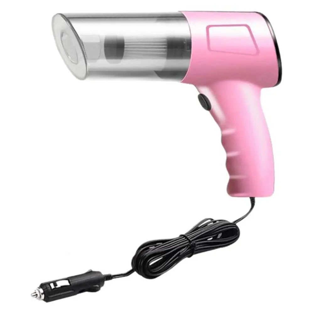 Handheld Car Vacuum Cleaner, Portable 12V High-Suction Vacuum with 4 m Cable, Wet/Dry Mini Vacuum Cleaner for Car Interior, Home, and Office