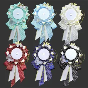 Ribbon Ita Bags Rosette Protection Flower Pin Holder Badge Base Accessories Cosplay Lolita Handmade Brooches Base Decoration