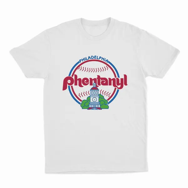 Unisex T-Shirt, Philadelphia Phentanyl Baseball Logo Design, Casual Summer Wear
