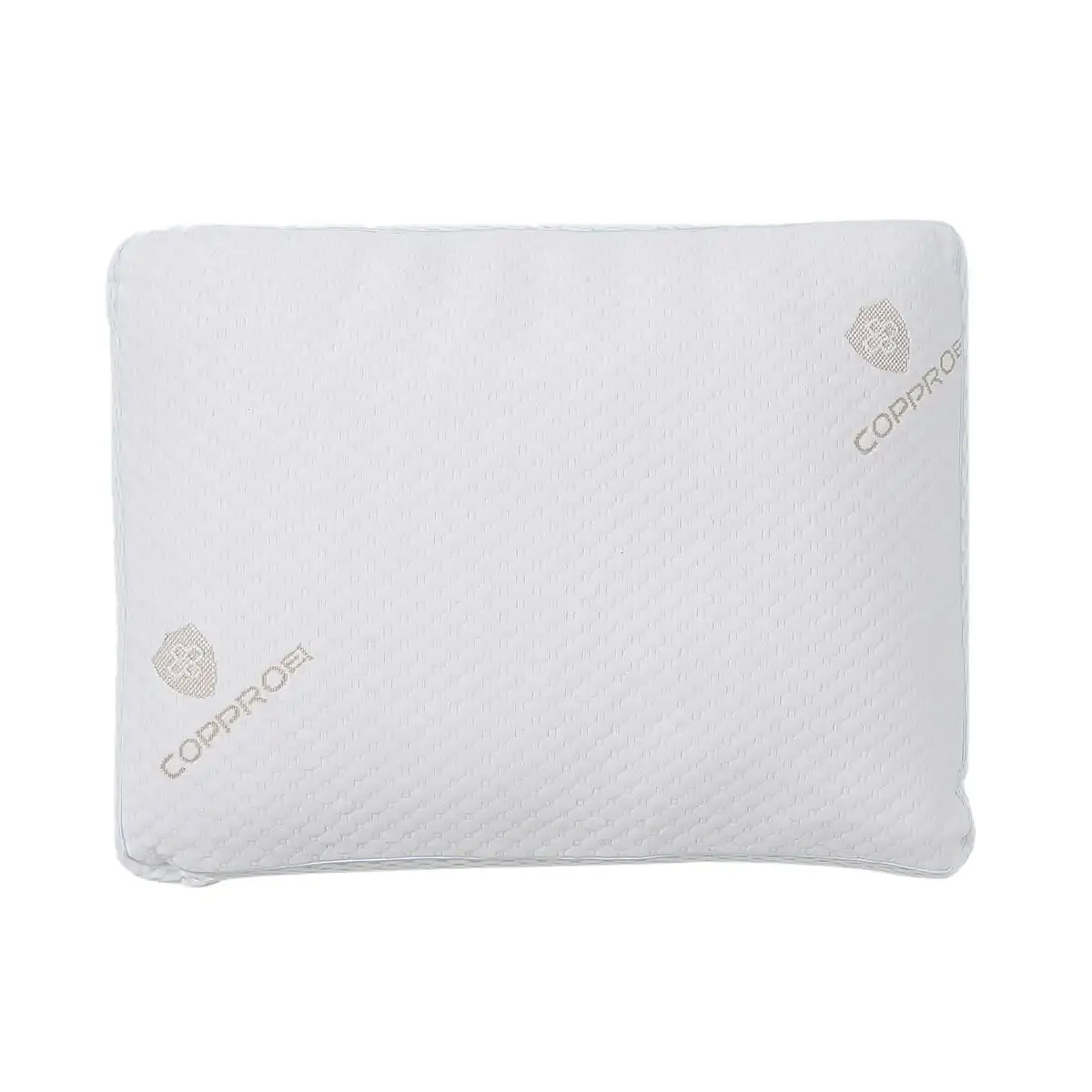 HOMESMART Premium Adjustable Hypoallergenic Shredded Memory Foam CertiPUR Pillow with Copper Cover (Standard, Microfiber)
