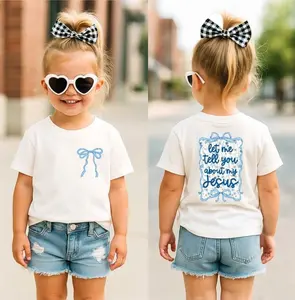 Love like Jesus Kids T-Shirt, Christian Youth Shirt, Faith Shirt, Jesus Coquette Bows Toddler Shirt, Religious Kids Tee, Bible Verse Shirt