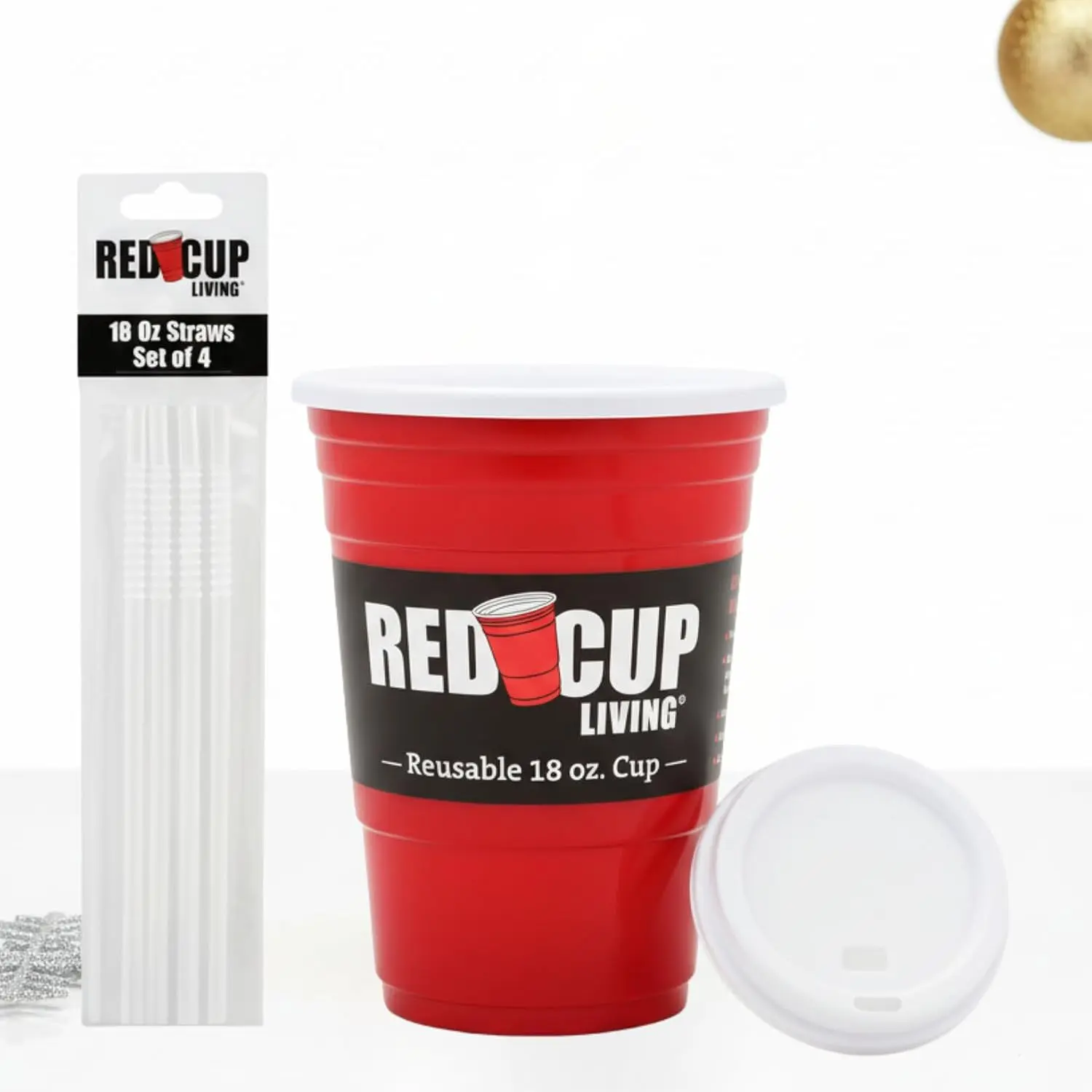Red Cup Living 18Oz Tumbler Cup with Lid & Straw Insulated Reusable Plastic  Drinking Glass for Hot Cold Drinks Beer Stein Travel Coffee Mug Party  Dishwasher Safe Christmas Gift - TikTok Shop