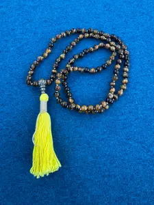 Stone of Sight - Tigers Eye 6mm Mala Prayer Beads