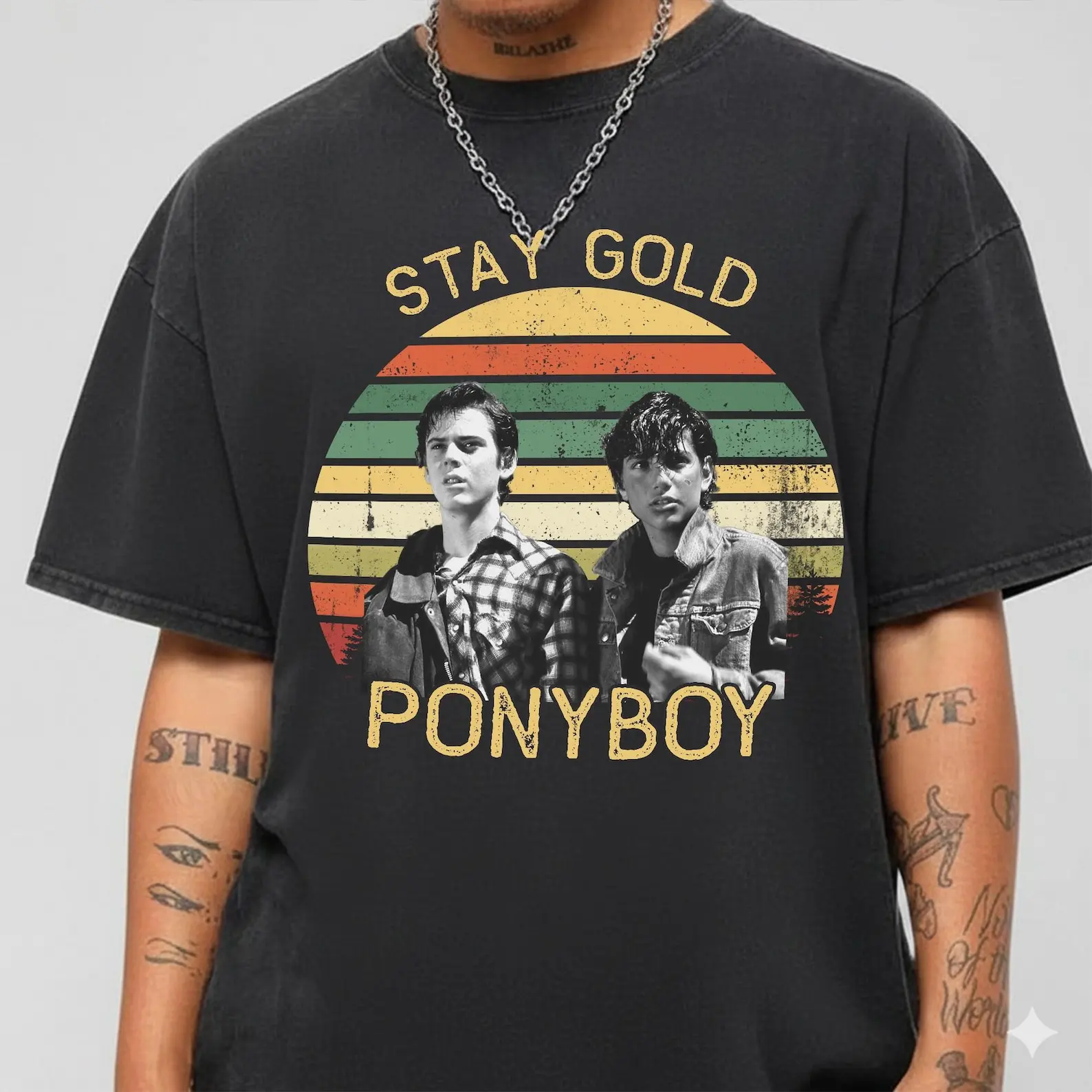 Vintage Outsiders Movie Graphic Tee Stay Gold Ponyboy Shirt Comfort Colors Cotton Unisex Everyday Casual Oversized Relaxed Streetwear Aesthetic Faded Core Wardrobe Essential