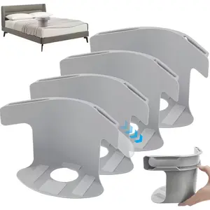 Sheet holder, sheet lock clip, sheet holder keeps the sheet firmly and tightly, heavy-duty sheet holder corner clamp, suitable for all mattress sizes (4 pieces, grey)