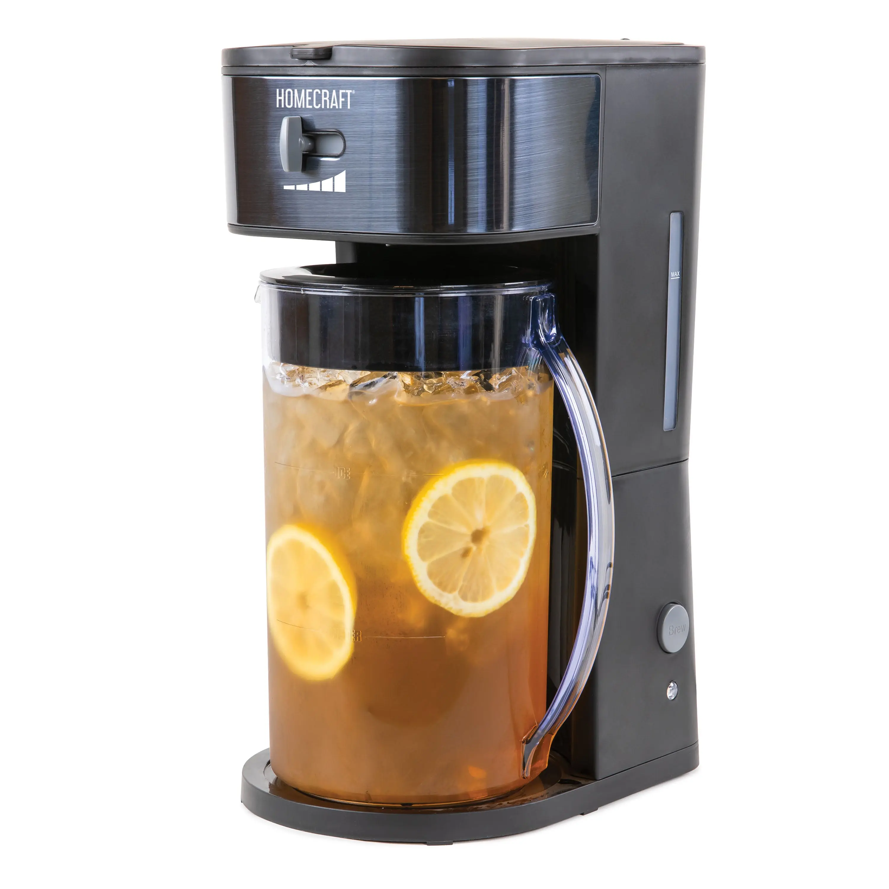 HomeCraft 3-Quart Black Stainless Steel Café' Ice Iced Coffee and Tea Brewing System HomeCraft 3-Quart Black Stainless Steel Café' Ice Iced Coffee and Tea Brewing System