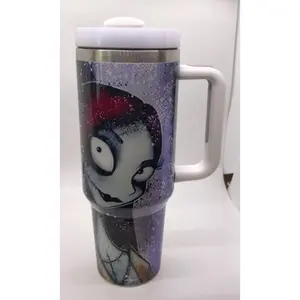 Popular Nightmare Before Christmas 40oz Tumbler with Handle NBC Jack Skellington NEW HOT - Limited Stock