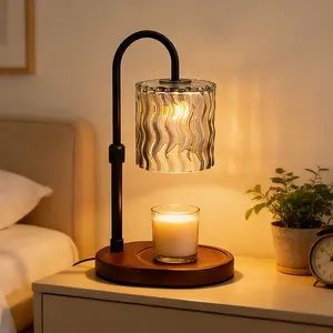 metdark Adjustable Height Candle Warmer Lamp with Timer & 5-Level Dimmer - Electric Wax Melt Warmer for Scented Jar Candles - Flame-Free Home Decor, Perfect for New Home & Mother's Day Gifts