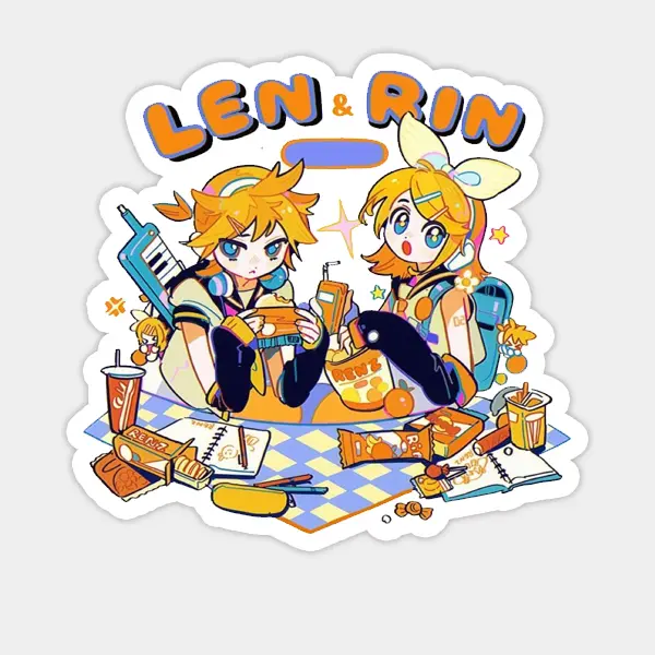 Kagamine Rin & Len x Soul Eater anime sticker - TikTok Shop