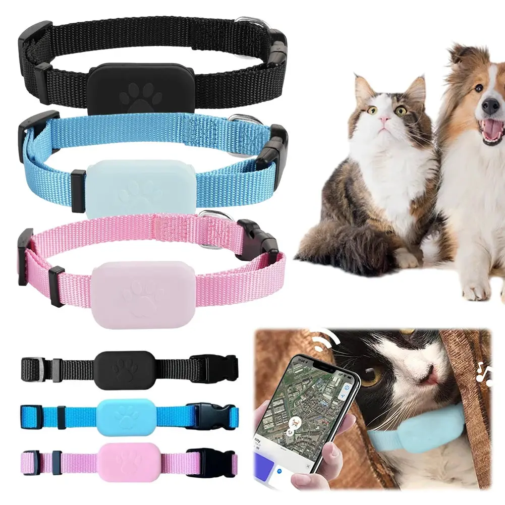 MOJOYCE Smart Pet GPS Tracker – Real-Time Locator with Adjustable Collar for Dogs & Cats