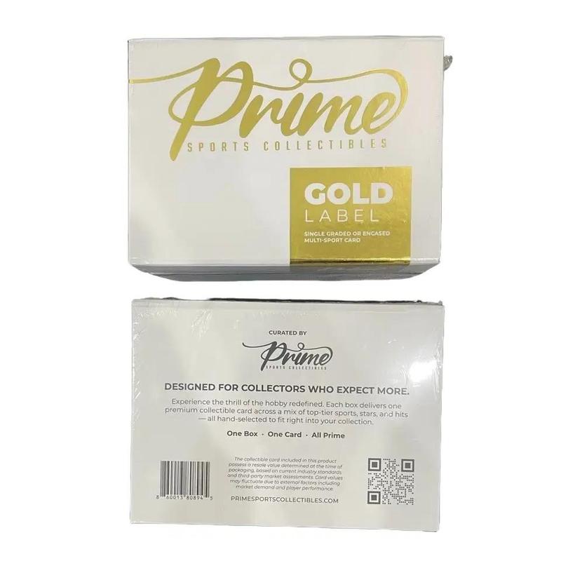 GOLD LABEL BOX | PRIME SPORTS COLLECTIBLES | 1 COLLECTIBLE CARD PER BOX