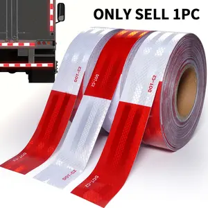 2 Inch x 47.8 Feet Reflective Sticker Decal, Waterproof Self Adhesive Tape, Suitable for Trailers, Trucks, Vehicles and Roads, Boats, Signs and Safety Marks, Car Accessories