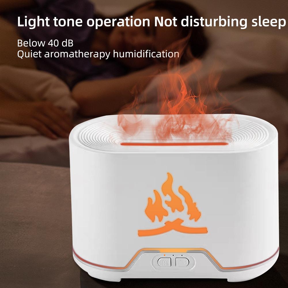 Flame Effect Lamp aroma Humidifier Diffuser with Remote, colorful fireplace Auto Shut-Off, oildiffuser Aromatherapy Humidifier 2-in-1 Enjoy fragrance & moist air & purifier modern design Aromatherapy Diffuser essential oil Air Humidifier deffuser