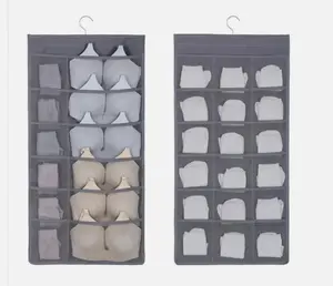Closet Hanging Organizer Underwear Bra Sock Mesh Hanging Storage Bag Dormitory