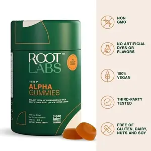 Root Labs 10-1 Alpha Gummies | 4000 mg Pure Shilajit with KSM-66 | 60 Gummies