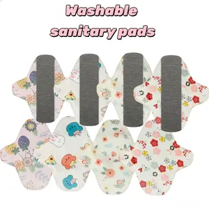 3pcs Reusable High-Quality Women's Menstrual Pads, Leak-Proof Cloth Sanitary Napkins, Durable Washable, Super Absorbent, Graphene Material