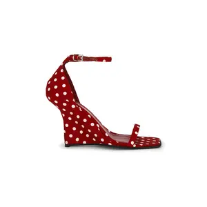 Jeffrey Campbell Fermi Sandal in Red White Dot