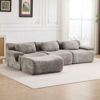 Medium Grey - 3 Seater + 1 Ottoman (113.9“)
