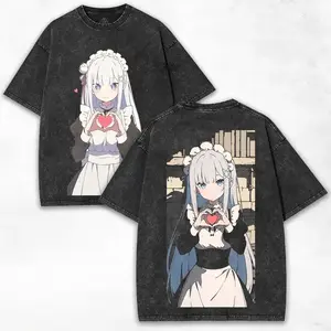 Re_ZERO Starting Life In Another World Anime Emilia T-shirt Suitable for all seasons high quality Oversized Unisex hot product