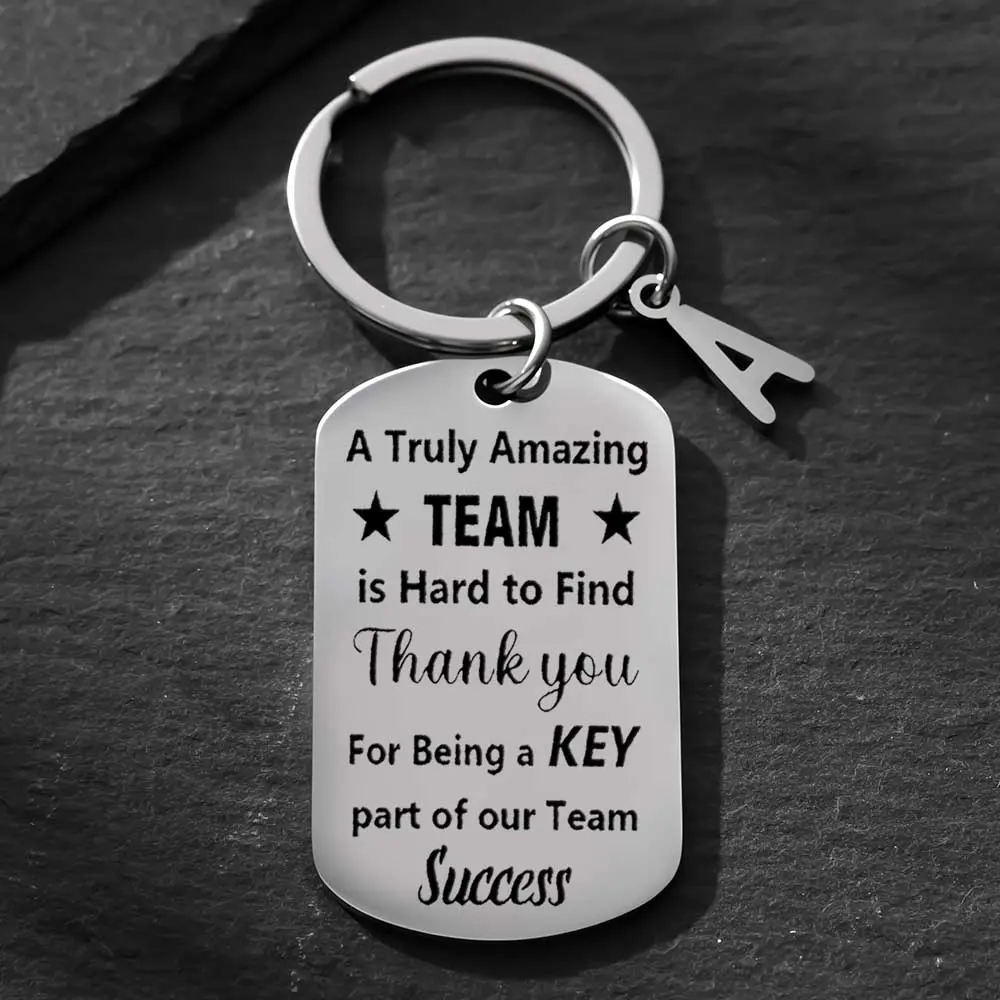 Stainless Steel Coworkers Employee Appreciation Keychains, Jewelry Gift For Women/Men