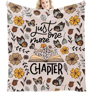 Book Lovers Gifts For Women, Reading Blanket For Readers, Bookish Book Club Reading Librarian Gifts Blanket 60"x50" (Pink),Mother's Day, Birthday Gifts, Gift For Kids