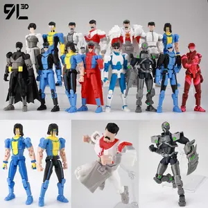 9L 3D Action Figure 3D Printed Articulated Omni-Man Figurine From Invincible Series With Interchangeable Hands Collectible Model