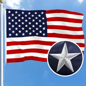 3x5 FT American Flag Heavy Duty Outdoor - 3D Embroidered Stars & Sewn Stripes -Premium 210D Oxford US Flag to Celebrate 1776-2026 Anniversary -  Waterproof & Fade Resistant for Veteran’s Day, Memorial Day, July 4th - Flag Only