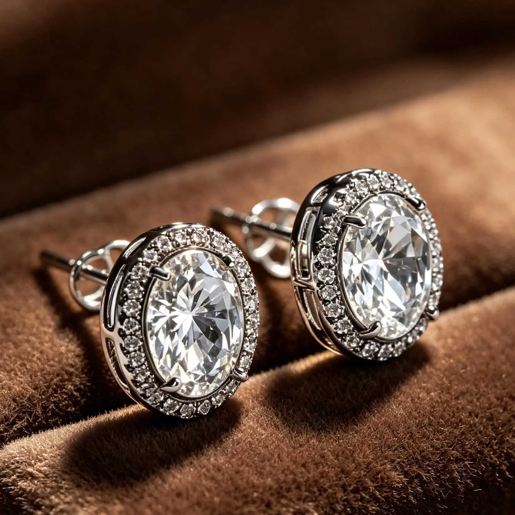 Oval shape Earrings Lab-Created Moissanite Stud Earring Moissanite Jewelry Perfect Birthday Mother’s Day Christmas Gift for Men Women Wedding Set