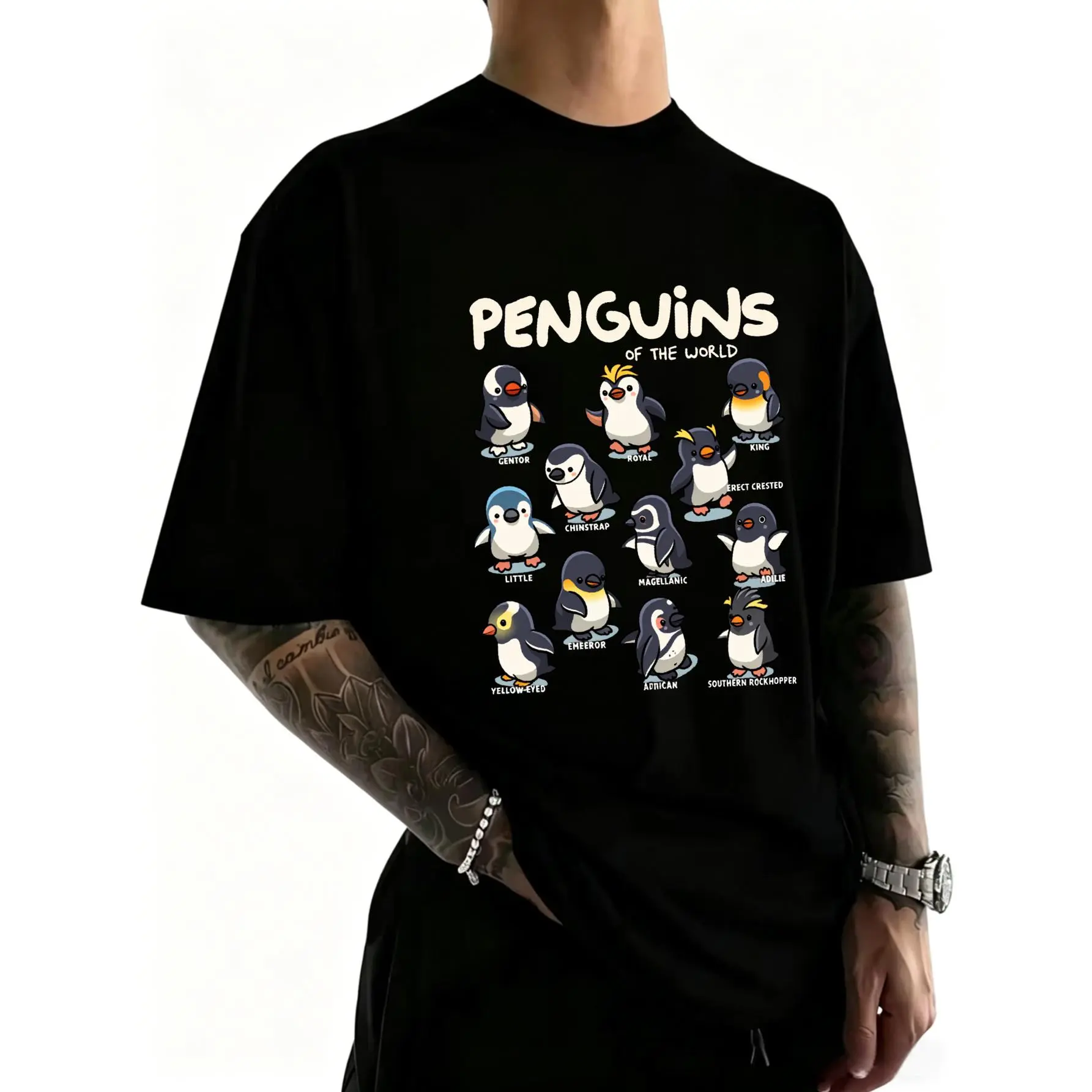 Cotton Penguin Penguins Animals of the World Penguin Lovers T-Shirt