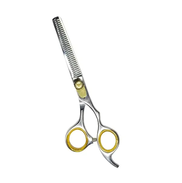 Nixcer Hair Thinning Scissors -Sharp Teeth CNC Blade with Fine Adjustment – 420C J2 Japanese Steel Professional Thinners for Men, Women 6.5" Silver