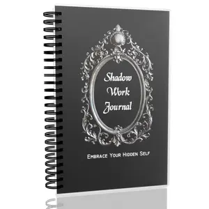 A5 Shadow Work Journal Notebook for Exploring Emotions Fears Growth with Prompts for Reflection Mindfulness to Track Thoughts Dreams Patterns Heal Compact for Self Awareness Vintage Material Paper