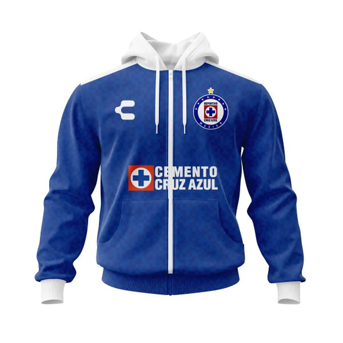 Liga MX Cruz Azul | Personalized Name & Number Retro Revive tu Pasión V0222 Hoodie Zip