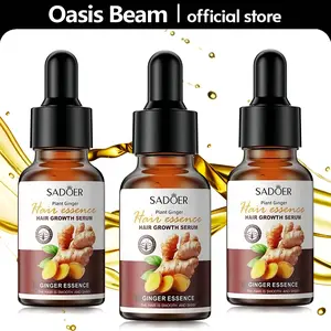 【BUY 1 GET 2 FREE】Hair Growth Serum for Hair Loss,Ginger Hair Treatment Oil,  for Dry, Damaged Hair, Enhance Hair Elasticity and Toughness, Smooth Silky Thicker Hair Essential Oil Growth for All Hair Types