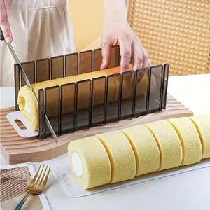 1 Counts 8-Grid Cake Roll Slicer, Precise 1.18-Inch Layered Cutting Tool, Professional Baking Display, Efficiency Improvement