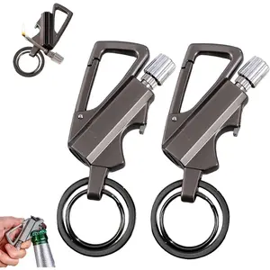 Compact 2-Pack DAISY DOSE Permanent Match Infinity Lighter, Multitool Keychain with Bottle Opener, Reusable Waterproof Strike-Anywhere Match for Outdoor Survival, Home Supplies Essential for Adults, Two-Pack
