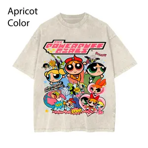 #Powerpuff Girls Vintage T-shirt, Aesthetic Graphic Tee Tshirts, Cute Retro Cartoon, Baddie Bubblegum Girl, Top Womenswear Streetwear Y2k Oversize Sweatshirt