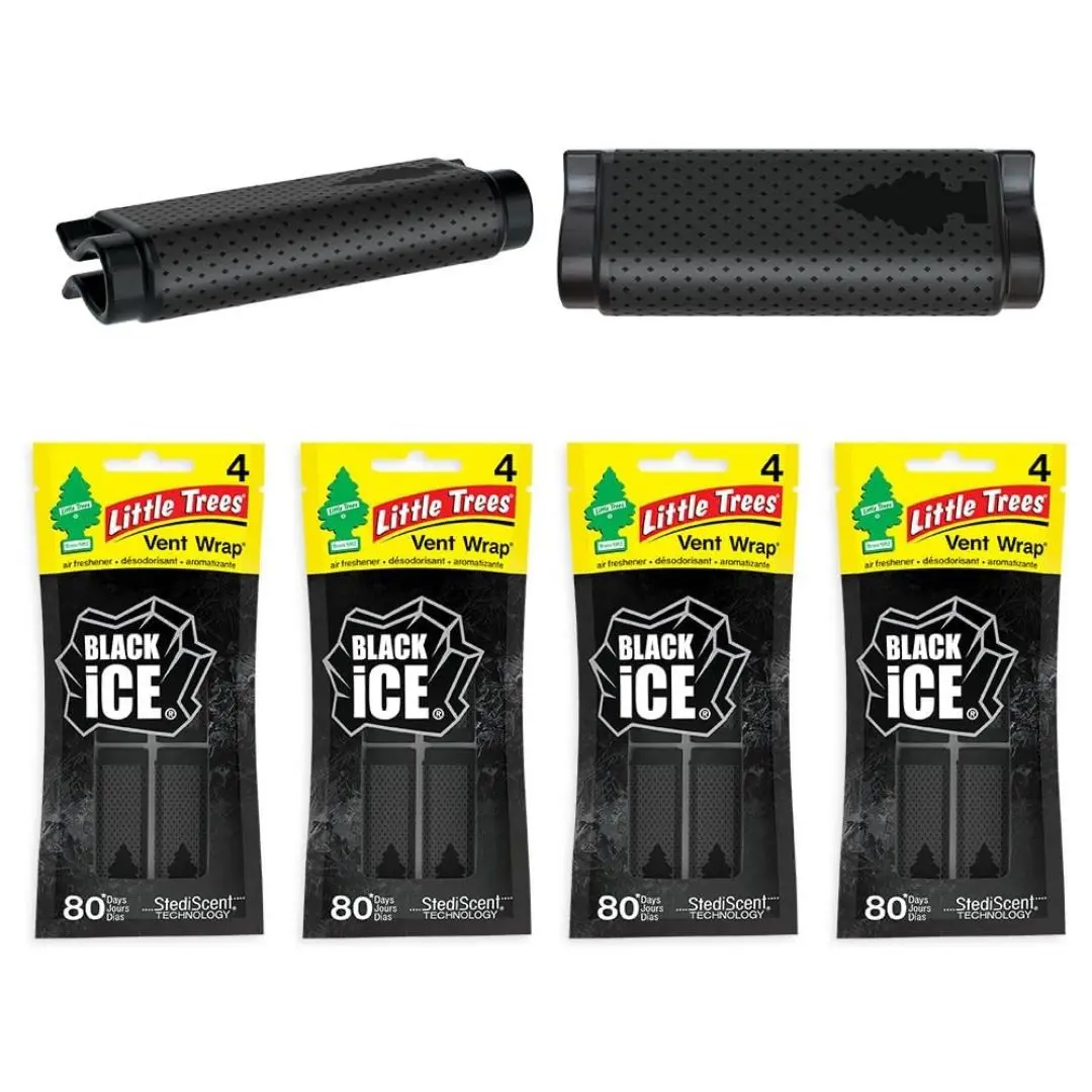 Little Trees Vent Wrap, Black Ice Car Air Fresheners (16 Ct)