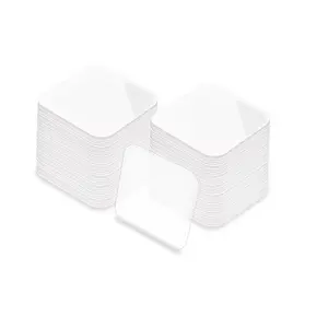 40 Double Sided Clear Mounting Square Tape, Self Adhesive Gel Sticky Pads - Waterproof & Removable - Transparent - DIY Craft (30mm x 40)