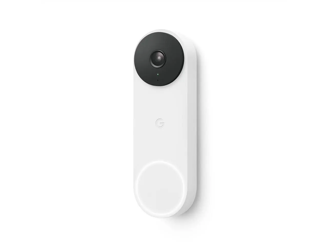 Google Nest Wired HD Video Doorbell with Night Vision, Audio - 2nd Gen - Snow