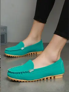 The Slipper Company Grey Womens Moccasin Slipper  Loafers for Women Comfort Leather Loafers Cute Stylish Slip On Business Casual Dress Shoes Lightweight Work Flats Driving Mocs Walking Shoes for Women Footwear