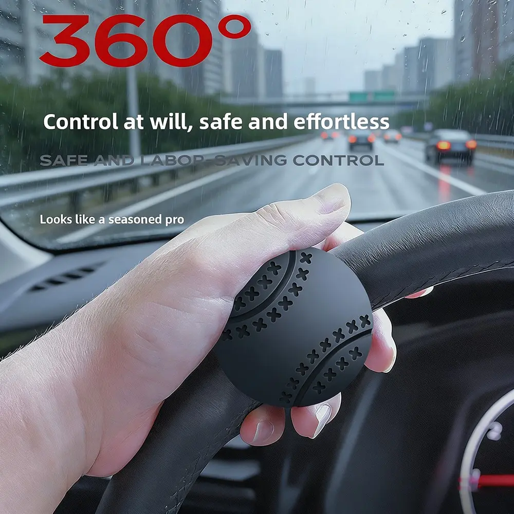 Universal Car Steering Wheel Assist Ball, Metal Bearing Single Hand Turn Aid, Easy Driving Turning Helper, Vehicle Turning Assistant