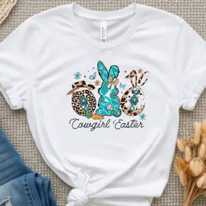 Cowgirl Easter shirt, Cowgirl Easter Bunny shirt, Western Easters Bunny shirts, Coquette Cowgirl Easter shirts, Country Easters shirt