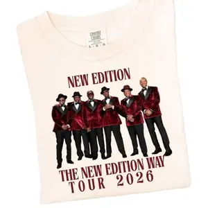 New Edition Way Tour 2026 Shirt, NE Band Graphic Tee, Concert T-Shirt, Unisex Music Fan Gift, Retro R&B Streetwear Merch