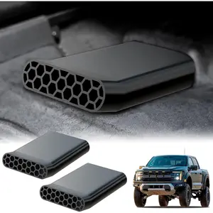 Under Seat Vent Deflectors Rear Floor AC Vent Extenders for Ford F150 2015-2024 Lightning & Raptor, Rear Air Conditioning Vent Directional Deflectors, 2Pcs