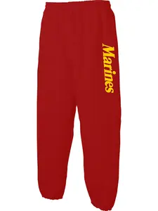 Marines Sweatpants, Unisex Marines Jogger Pants All Seasons Soft Cotton Blend Tapered Fit with Drawstring Waist