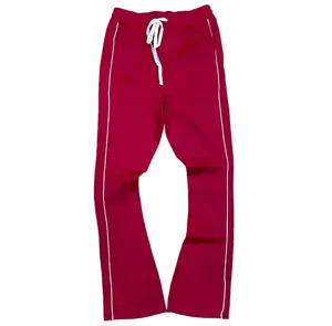 WH-100-470 - Track Stacked Fit Pants (Red)