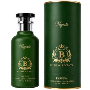 Belgravia Scents Majestic Unisex Eau De Parfum 100ml (3.4 oz) - Long-Lasting Fragrance For Men & Women Premium Oil-Based Vanilla & Agarwood Cologne With Musk & Sandalwood Luxury Arabian Perfume EDP