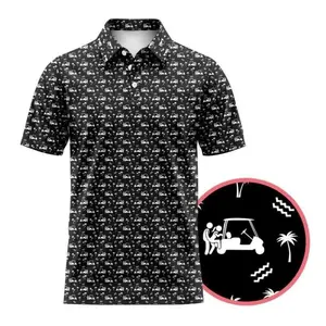 My Fav Thing To Do Golf Polo Shirt, Funny Golfer Gift, Unique Performance Polo For Men