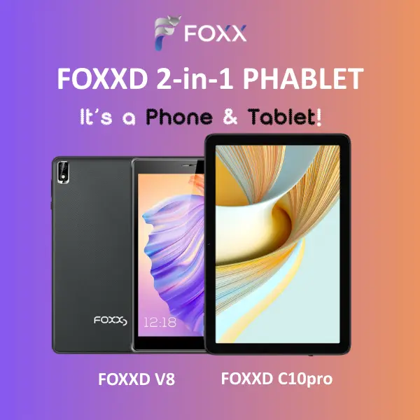 FOXXD 2-in-1 Phablet V8 & C10pro: Phone & Tablet in One, 800x1280 ...