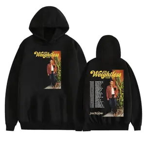Jesse McCartney The Weightless Tour 2025 Merch Hoodies Men Women Hip Hop Pop Music Sweatshirt Casual Fleece Pullovers Streetwear 9WD